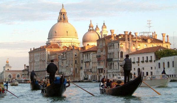 Venice in Italy - Gondolas
