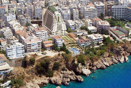 Antalya Ramada Plaza - Aerial view of the hotel