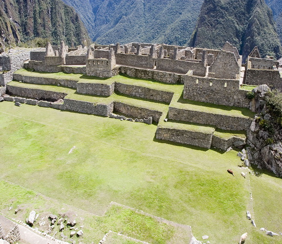 Machu Picchu in Peru - Aerial view