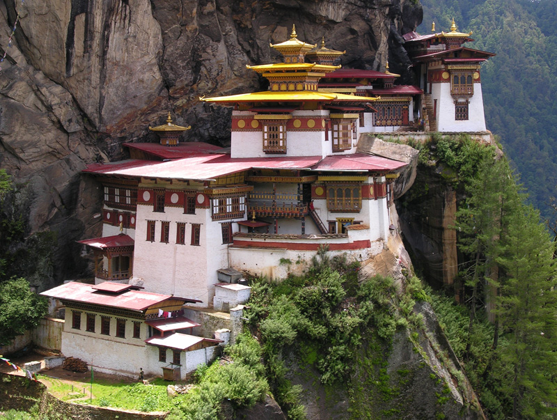 Taktshang in Bhutan - Close view
