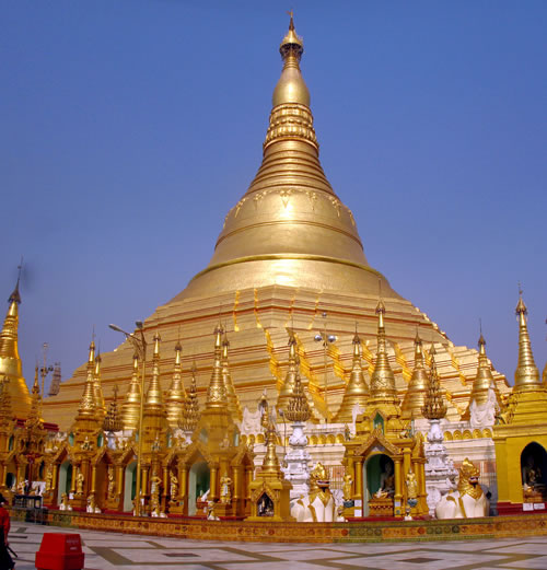 Shwedagon Pagoda in Burma - General view