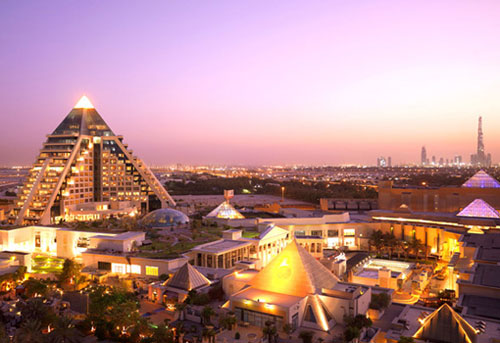 The Raffles Hotel Dubai - Aerial view of the hotel
