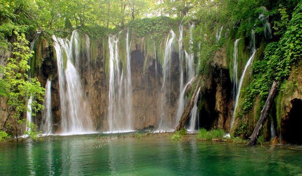 Plitvice Lakes in Croatia - Greenish landscape