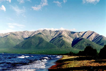 Lake Baikal in Russia - Panoramic scenery