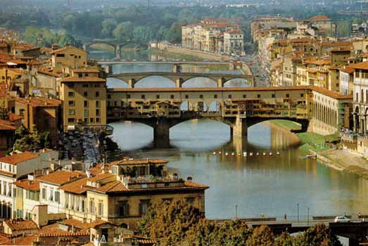 Ponte Vecchio in Florence, Italy - General view