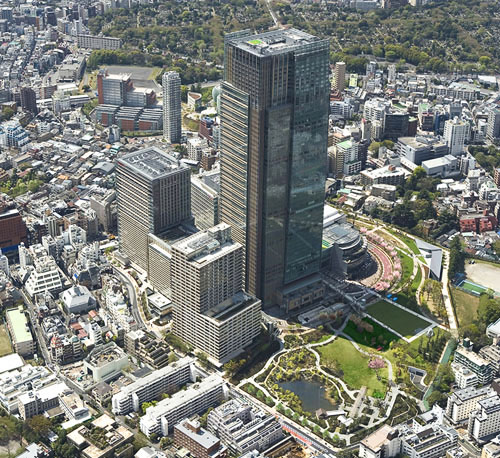 Midtown in Tokyo, Japan - Aerial view