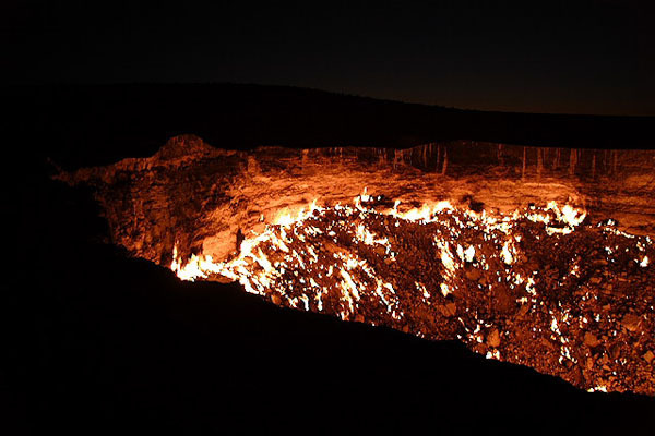 The "Door to Hell" in Turkmenistan - Incredible landscape