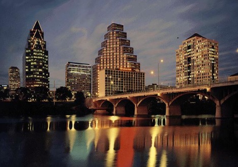 Austin in Texas, USA - Night view