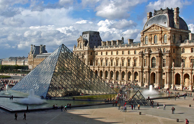 Louvre Museum in Paris, France - External view