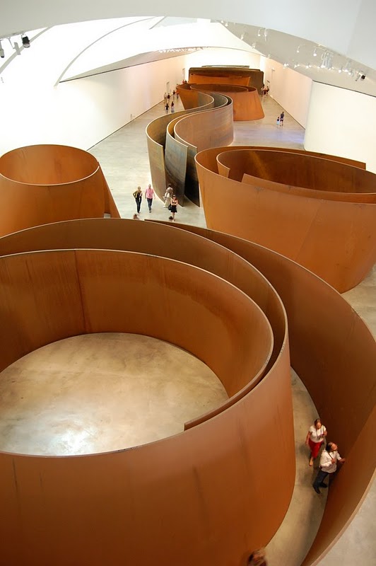 Guggenheim Museum in Bilbao, Spain - The Matter of Time by Richard Serra