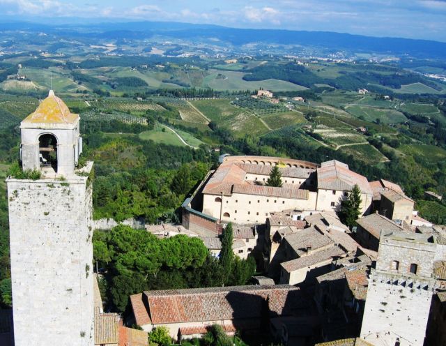 San Gimignano Wine Tour - Aerial view