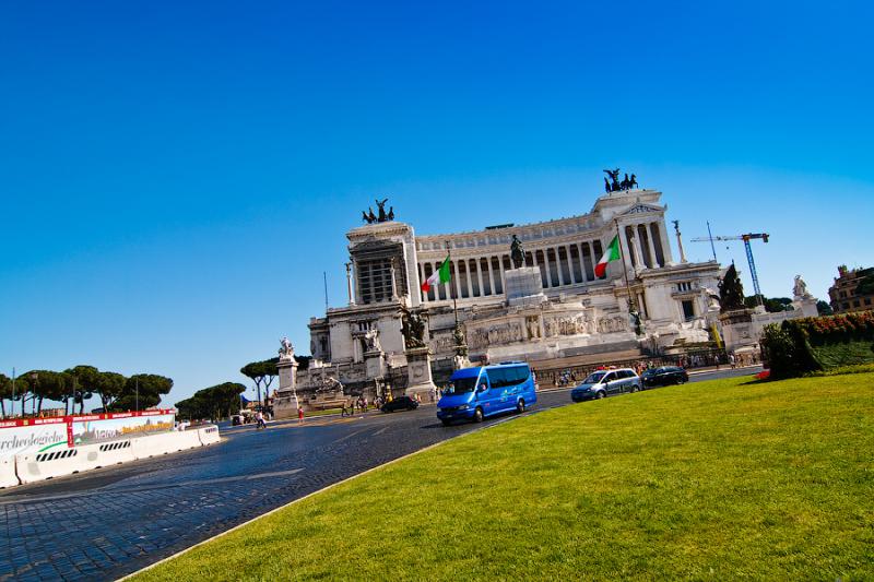Rome in Italy - Monument to Vittorio Emanuele II