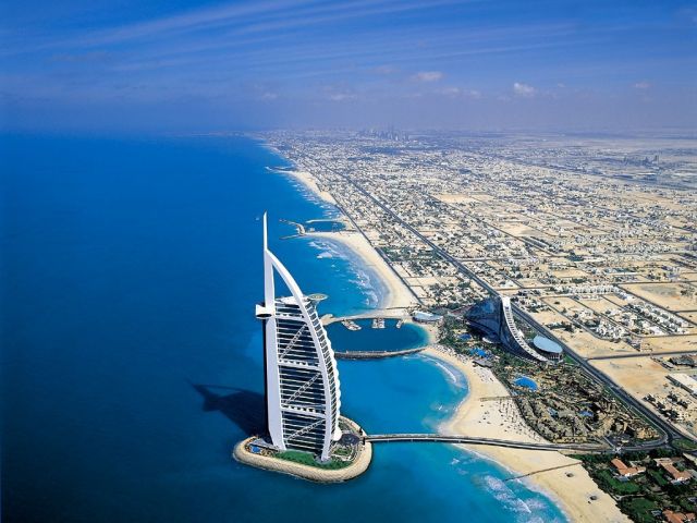 Dubai in United Arab Emirates - Aerial view