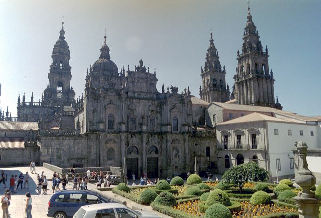 Santiago de Compostela Cathedral in Spain - General view