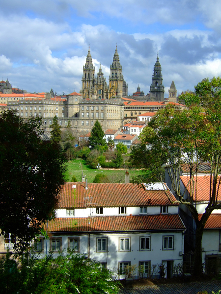 Santiago de Compostela Cathedral in Spain - General view