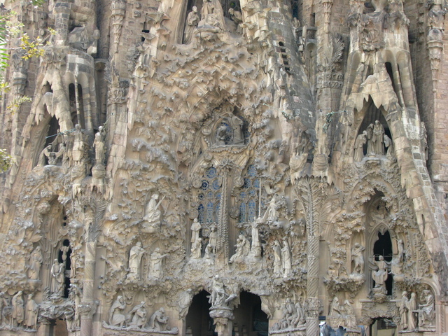 Sagrada Familia in Barcelona, Spain - Architectural details