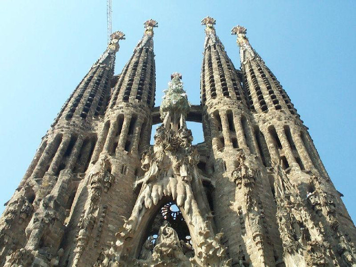 Sagrada Familia in Barcelona, Spain - Splendid facade