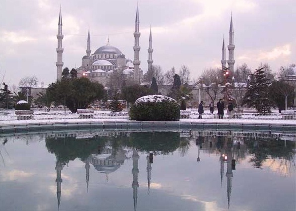 Hagia Sophia in Istanbul, Turkey - Winter view of Hagia Sophia