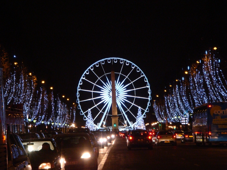 Champs-Élysées in Paris, France - Champs-Élysées decorations
