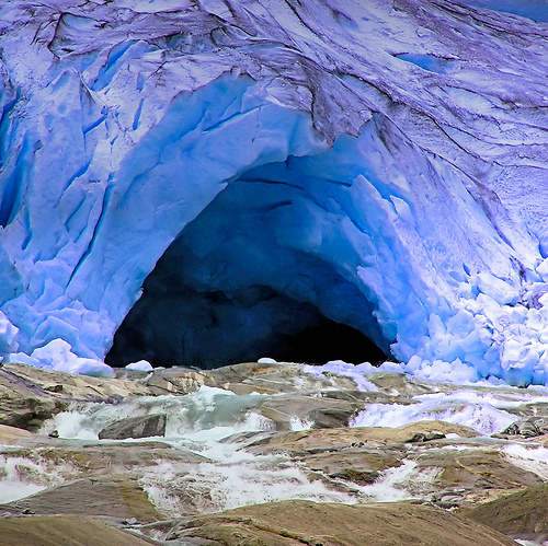 Norway - Ice Cave at Jostedalsbreen glacier