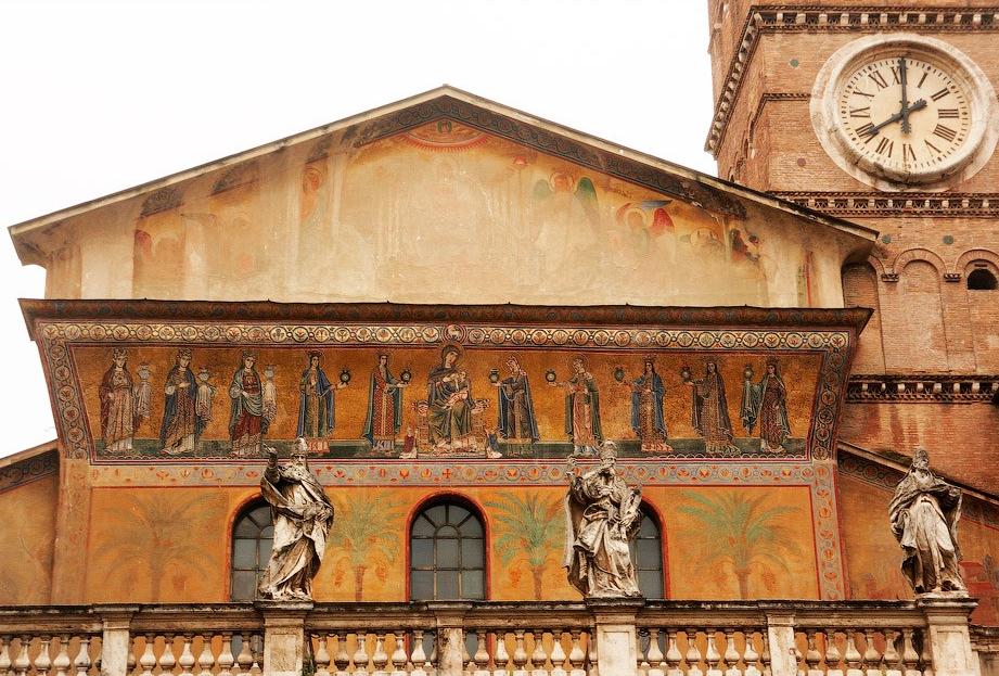 Santa Maria in Trastevere - Architecture details