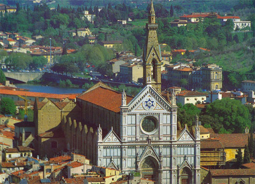 Basilica Santa Croce - Aerial view