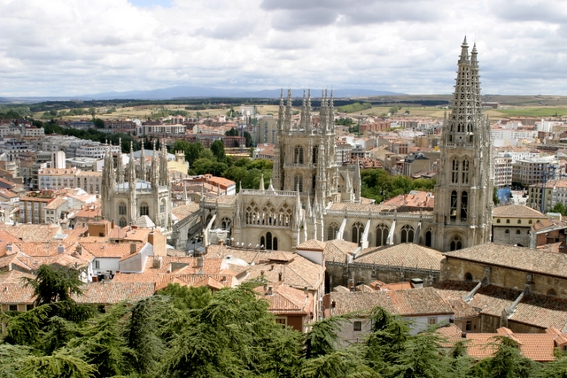 Burgos Cathedral - Aerial view