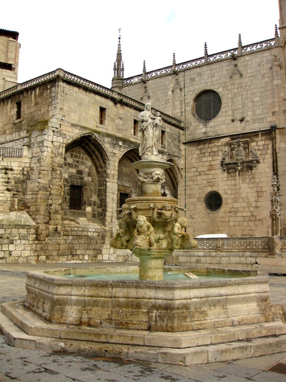 Burgos Cathedral - Ancient fountain