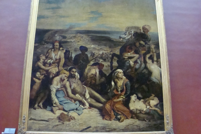 Louvre Museum in Paris, France - Massacre at Chios by Eugene Delacroix