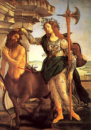 Uffizi Gallery - Pallas and the Centaur by Botticelli