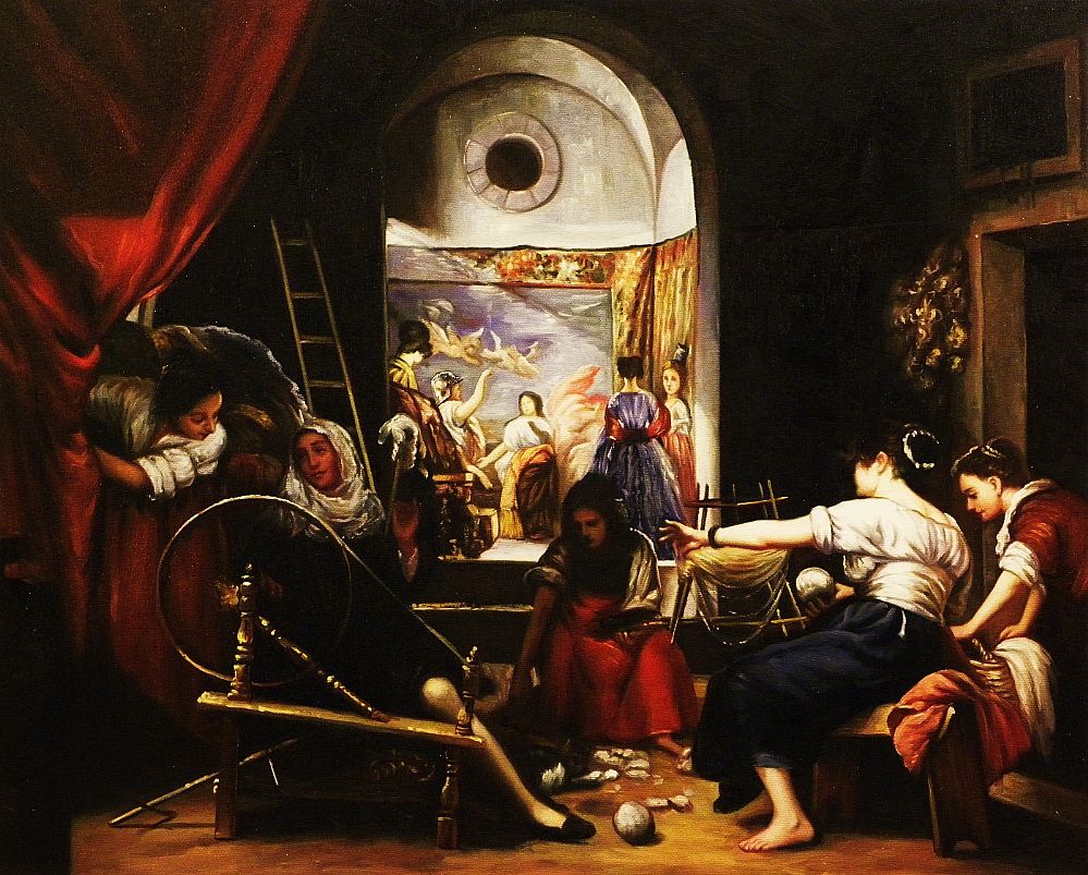 Museo del Prado in Madrid - Las Hilanderas by Diego Velázquez