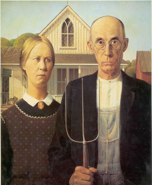 Art Institute of Chicago - American Gothic by Grant Wood