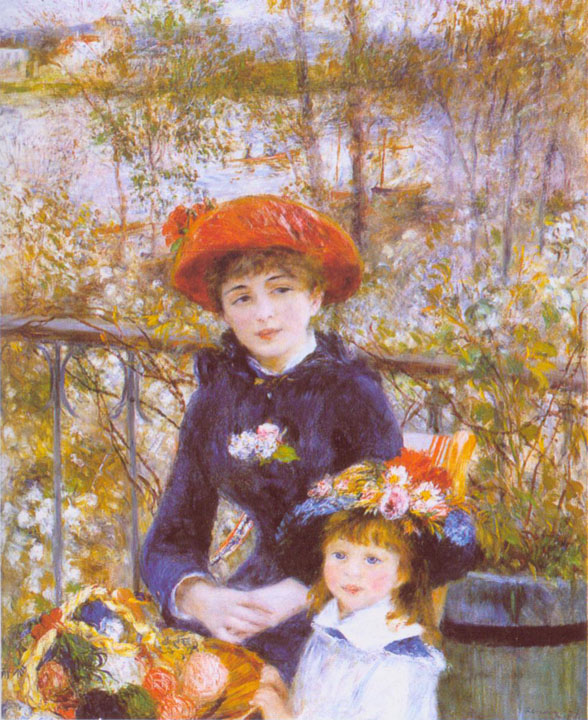 Art Institute of Chicago - Two Sisters (On the Terrace) by Pierre-Auguste Renoir