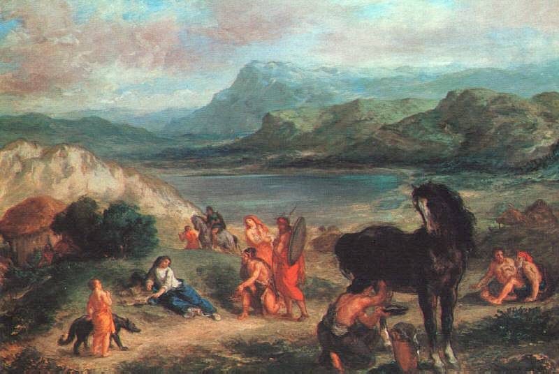 National Gallery of London - Ovid among the Scythians by Eugene Delacroix