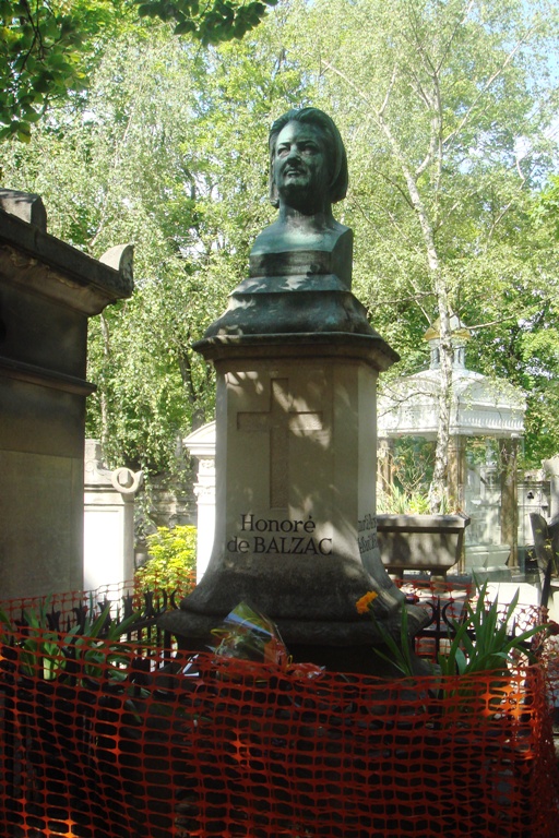 Pere Lachaise Cemetery in Paris, France - Honorè de Balzac grave