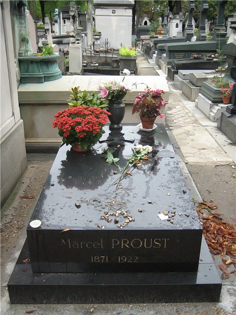 Pere Lachaise Cemetery in Paris, France - Marcel Proust grave