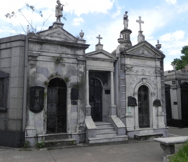 La Recoleta Cemetery in Buenos Aires, Argentina - Cemetery view