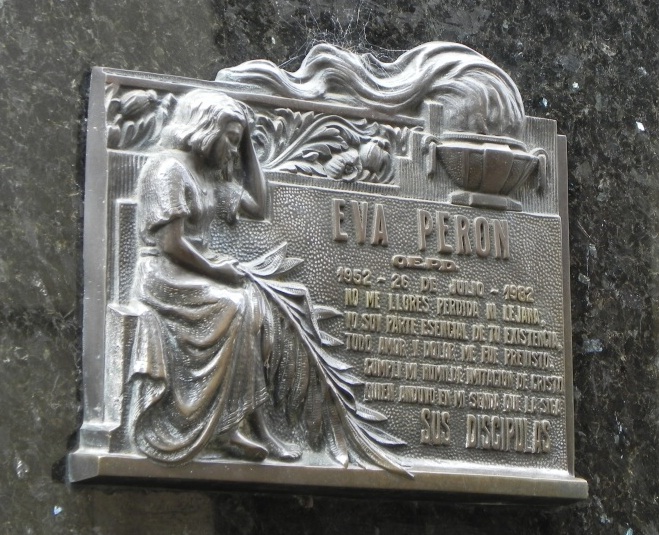 La Recoleta Cemetery in Buenos Aires, Argentina - Grave of Eva Peron