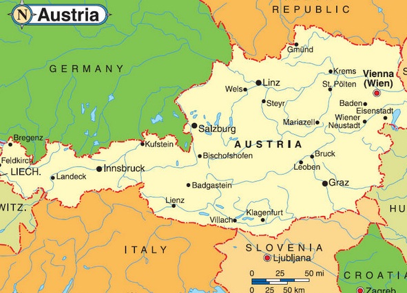 Austria - Austria map