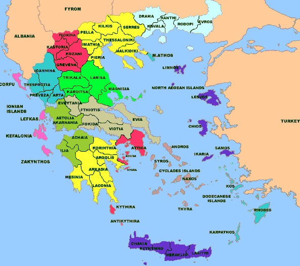 Greece - Map of Greece