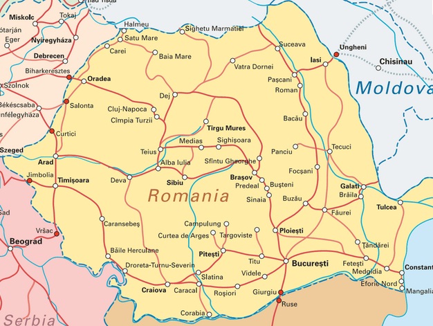 Romania - Map of Romania