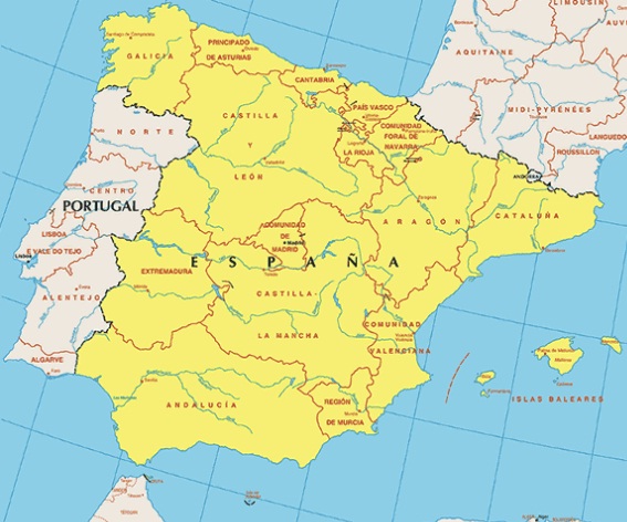 Spain - Map of Spain