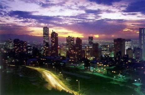 Colombia - Bogota night view