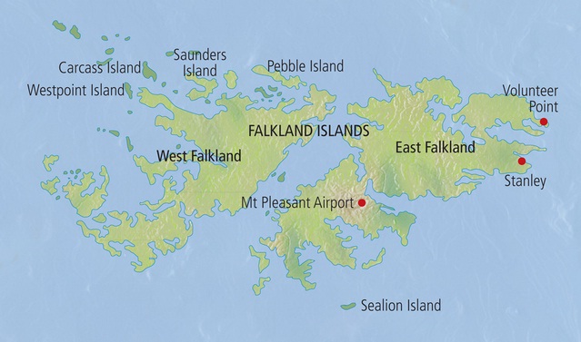 Falkland Islands - Map