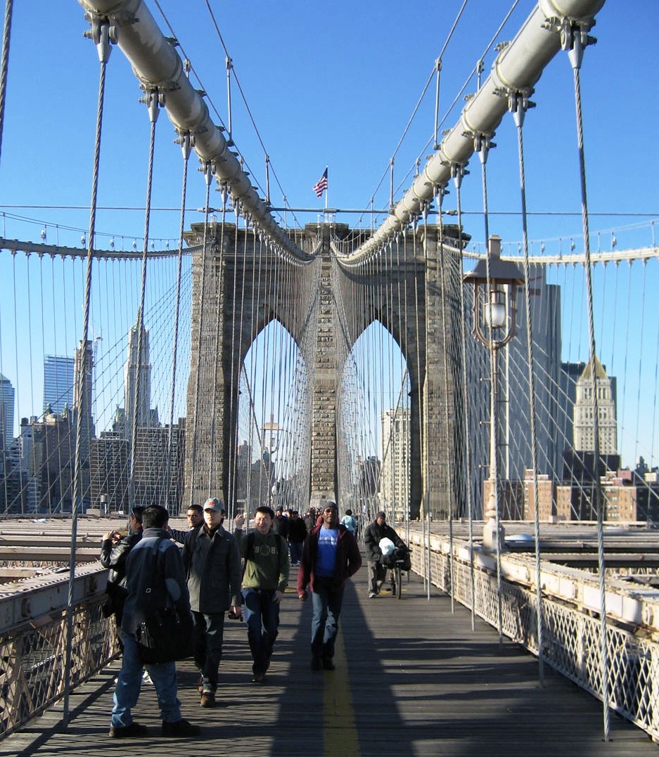 The Brooklyn Bridge - Walkway view