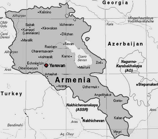Armenia - Map of Armenia