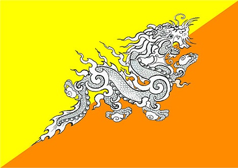 Bhutan - Flag of Bhutan