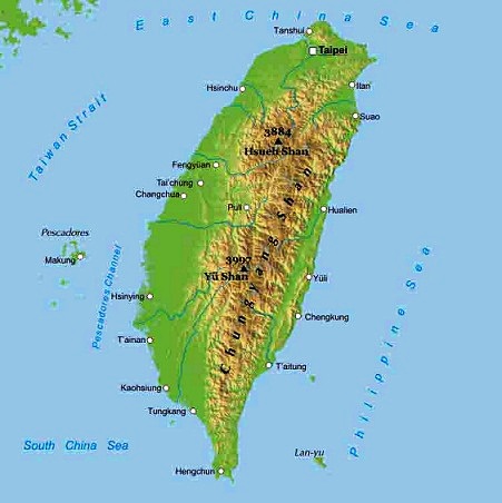 Taiwan - Map of Taiwan