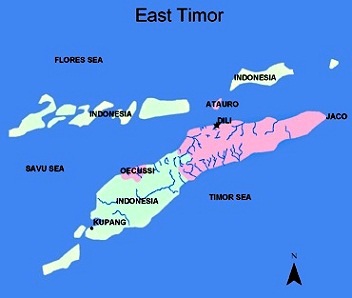 East Timor - Map of East Timor