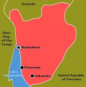 Burundi - Map of Burundi